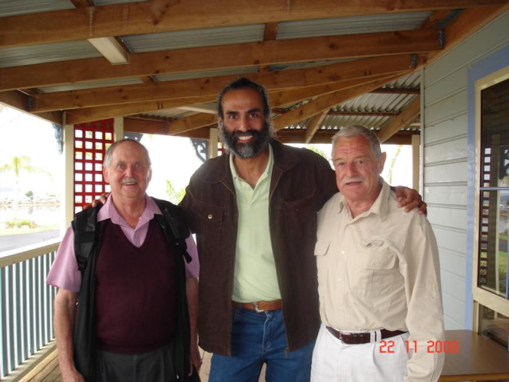 Two of the delegates and one of the conference organisers. 
     NSW-ACT ANZIAM 2008.