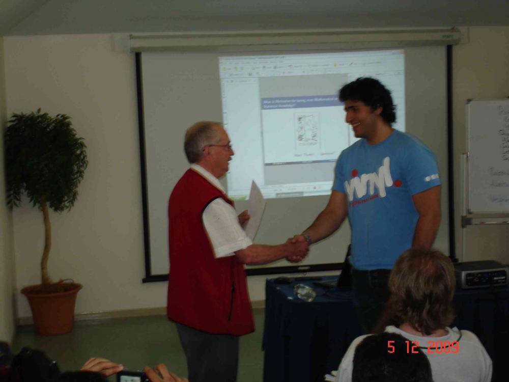 Student prize winner, NSW-ACT ANZIAM 2009.